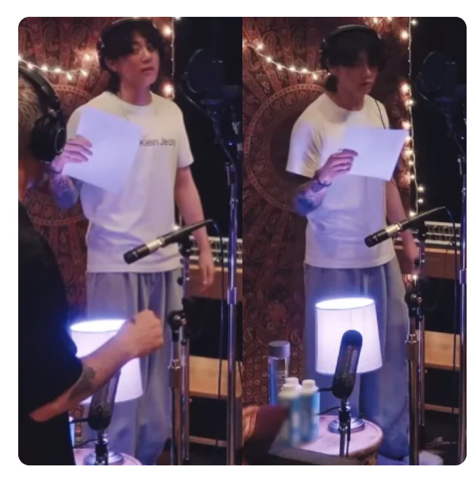 A NOTHING - BTS Jungkook HEAVY-TERRY BALLOON SWEAT PANTS Gray - Image 2