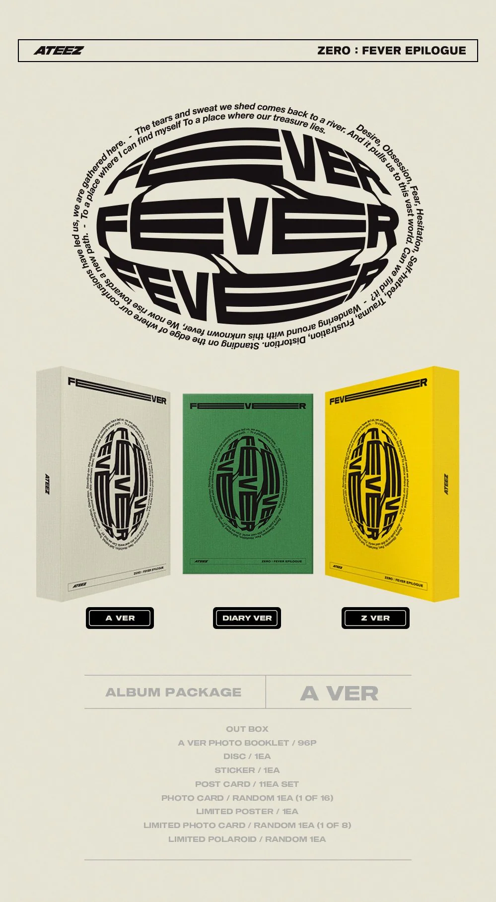 ATEEZ - ALBUM ZERO FEVER EPILOGUE - Image 3