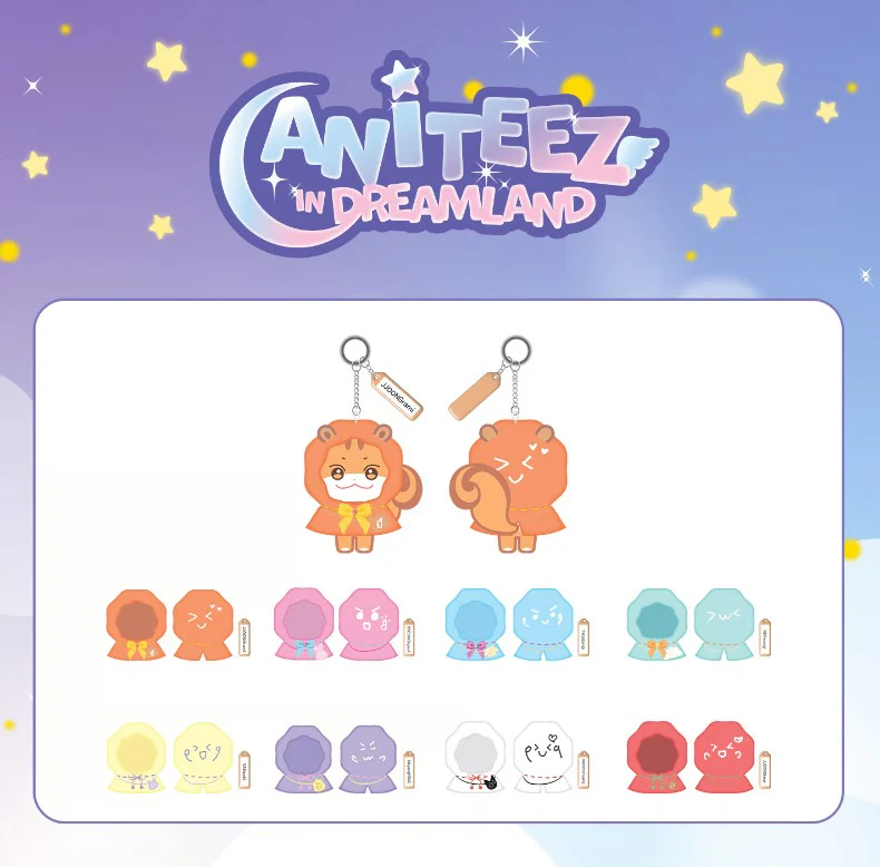 ATEEZ - ANITEEZ IN THE DREAMLAND OFFICIAL MD KEYRING OUTFIT (WISH CLOAK)