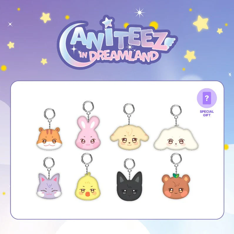 ATEEZ - ANITEEZ IN THE DREAMLAND OFFICIAL MD MINI FACE KEYRING
