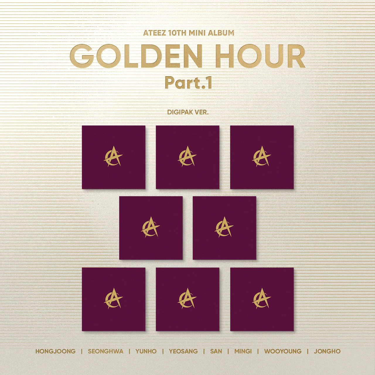 ATEEZ - GOLDEN HOUR : PART.1 10TH MINI ALBUM DIGIPACK