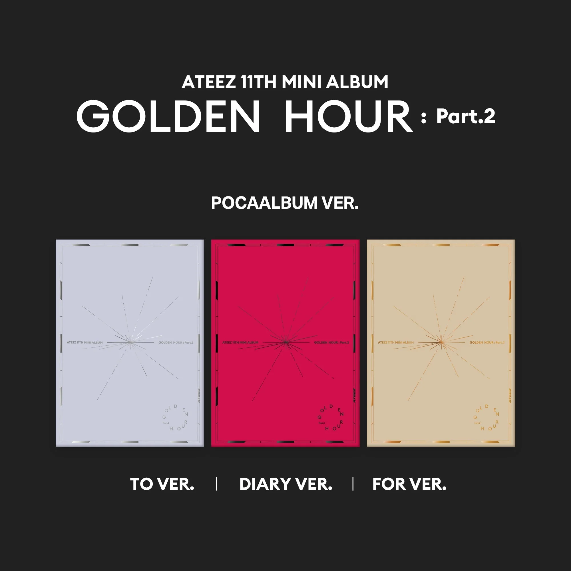 ATEEZ - GOLDEN HOUR : PART.2 11TH MINI ALBUM POCAALBUM