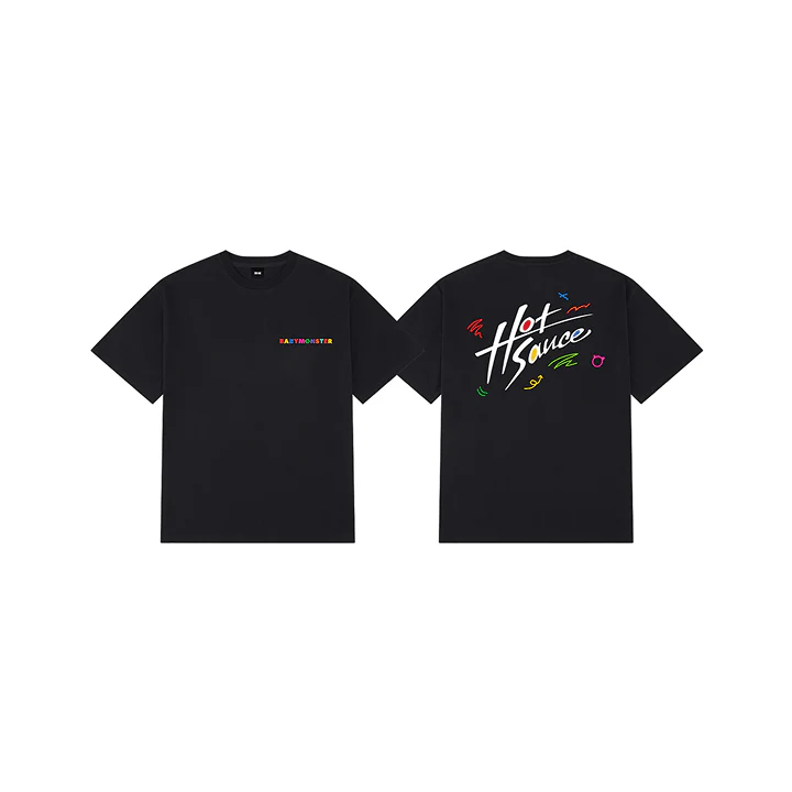 BABYMONSTER - HOTSAUCE OFFICIAL MD GRAPHIC T-SHIRT_BLACK
