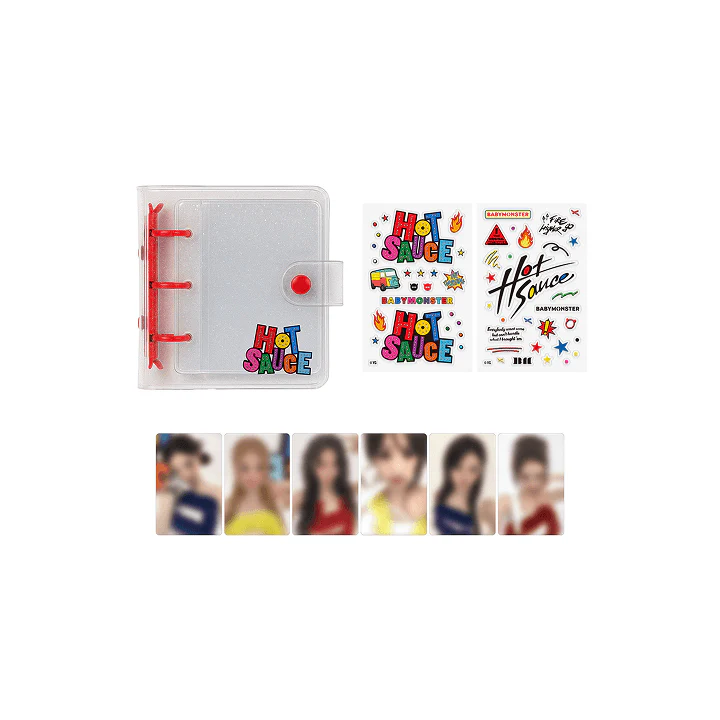 BABYMONSTER - HOTSAUCE OFFICIAL MD PVC PHOTOCARD BINDER + STICKER SET