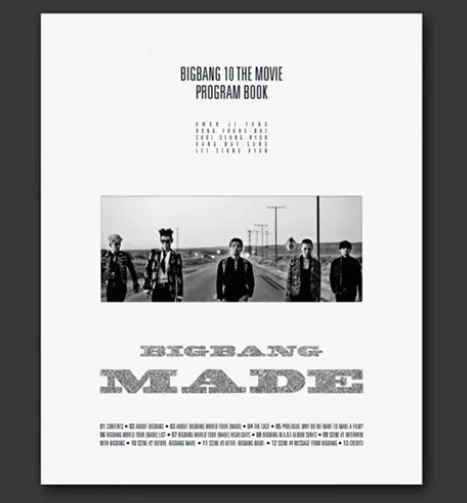 Bigbang - BIGBANG10 The Movie ‘BIGBANG MADE’ Program Book