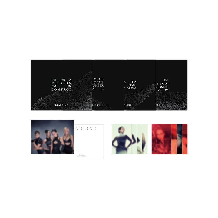 BLACKPINK - DEADLINE OFFICIAL MD LYRICS CARD + PHOTOCARD SET