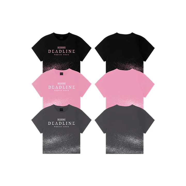 BLACKPINK - DEADLINE WORLD TOUR IN SEOUL OFFICIAL MD TOUR CROP TEE