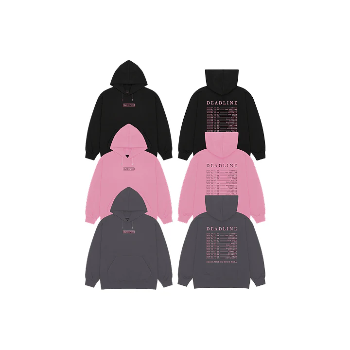 BLACKPINK - DEADLINE WORLD TOUR IN SEOUL OFFICIAL MD TOUR HOODIE