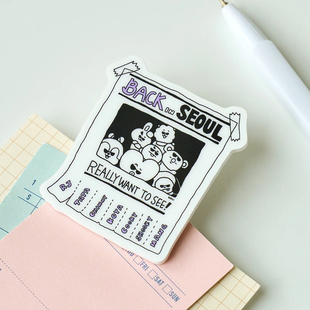 BT21 ACRYLIC MAGNETIC CLIP CITY EDITION - Image 4