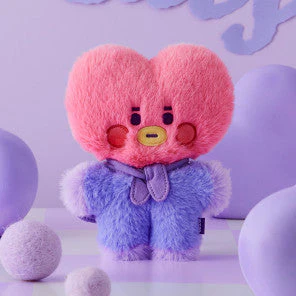 BT21 BABY FLAT FUR PURPLE HEART EDITION [STANDING DOLL] - Image 10
