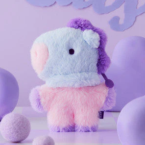 BT21 BABY FLAT FUR PURPLE HEART EDITION [STANDING DOLL] - Image 7