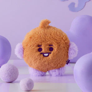 BT21 BABY FLAT FUR PURPLE HEART EDITION [STANDING DOLL] - Image 9