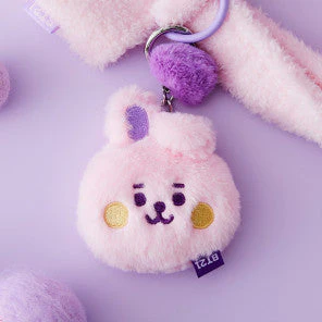 BT21 BABY FLAT FUR PURPLE HEART EDITION [BAG CHARM] - Image 2