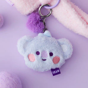 BT21 BABY FLAT FUR PURPLE HEART EDITION [BAG CHARM] - Image 3