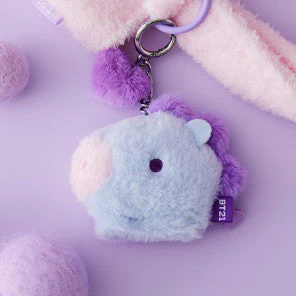 BT21 BABY FLAT FUR PURPLE HEART EDITION [BAG CHARM] - Image 4