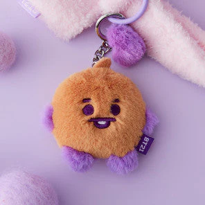 BT21 BABY FLAT FUR PURPLE HEART EDITION [BAG CHARM] - Image 6