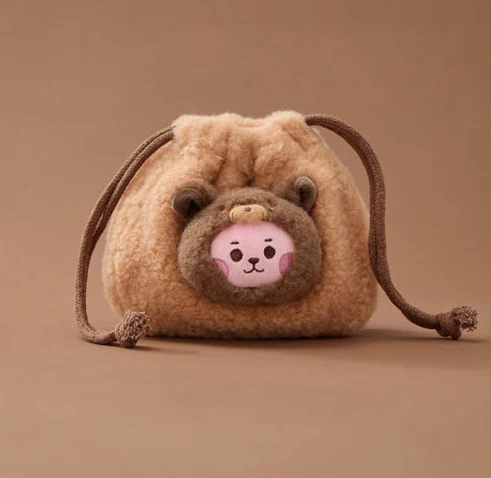 BT21 - BABY MORE FLUFFY FACE DOLL STRING POUCH - Image 4