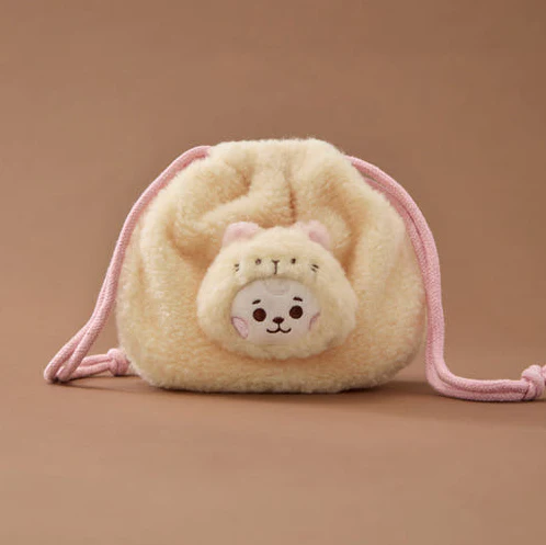 BT21 - BABY MORE FLUFFY FACE DOLL STRING POUCH - Image 6