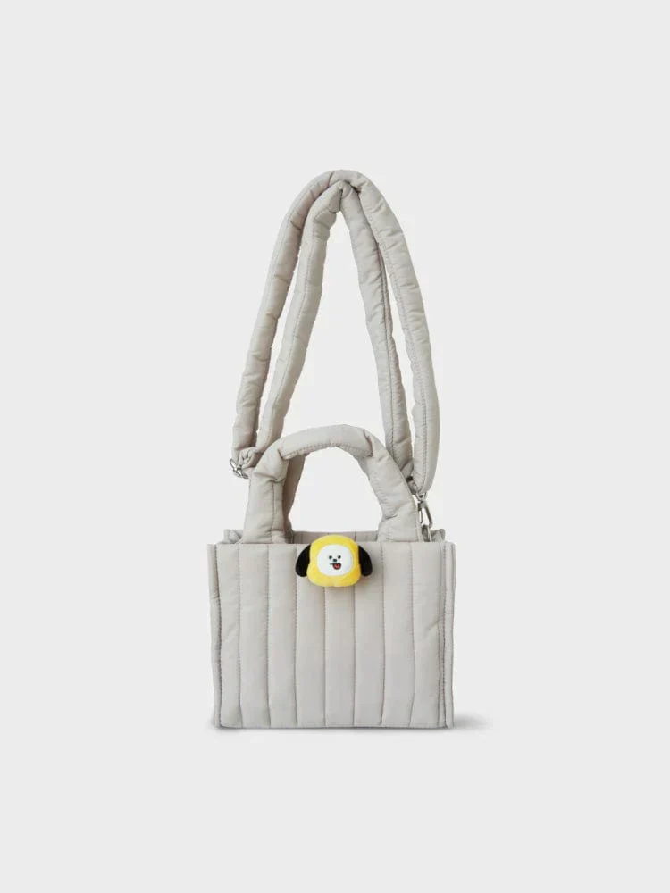 BT21 FACE DOLL BADGE 2 WAY QUILTING BAG - Image 2