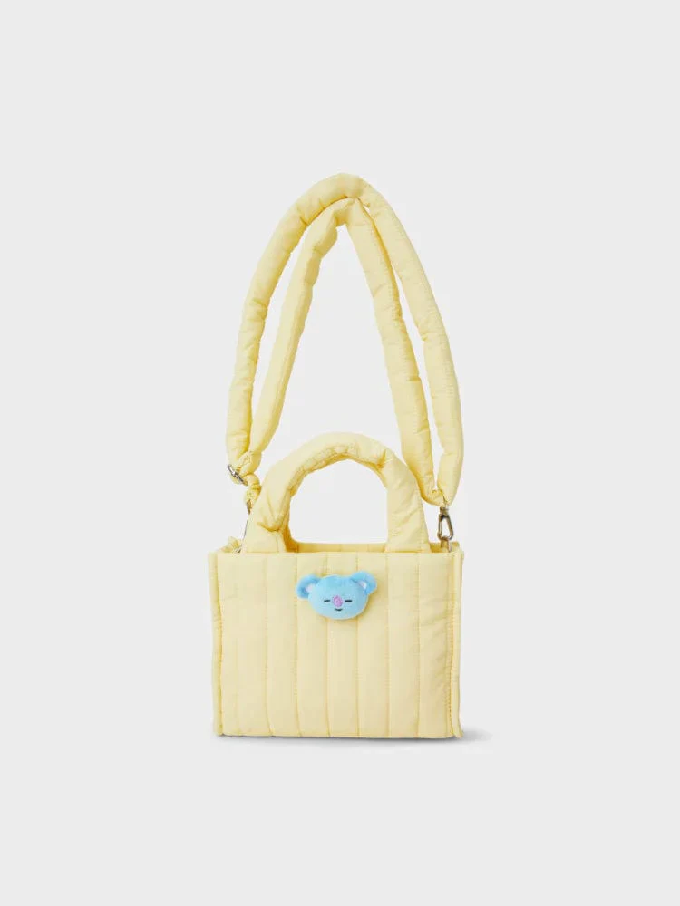 BT21 FACE DOLL BADGE 2 WAY QUILTING BAG - Image 4