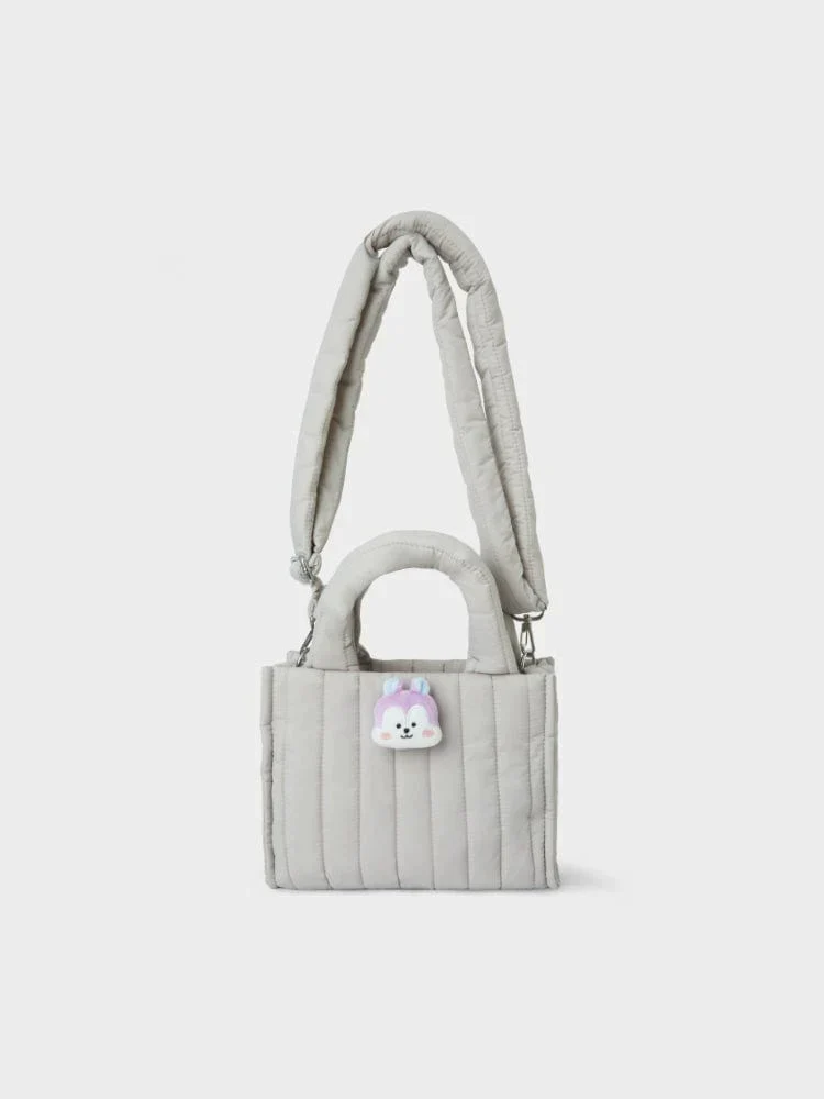 BT21 FACE DOLL BADGE 2 WAY QUILTING BAG - Image 5