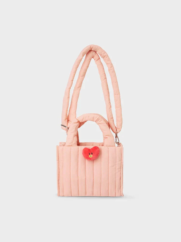 BT21 FACE DOLL BADGE 2 WAY QUILTING BAG - Image 8