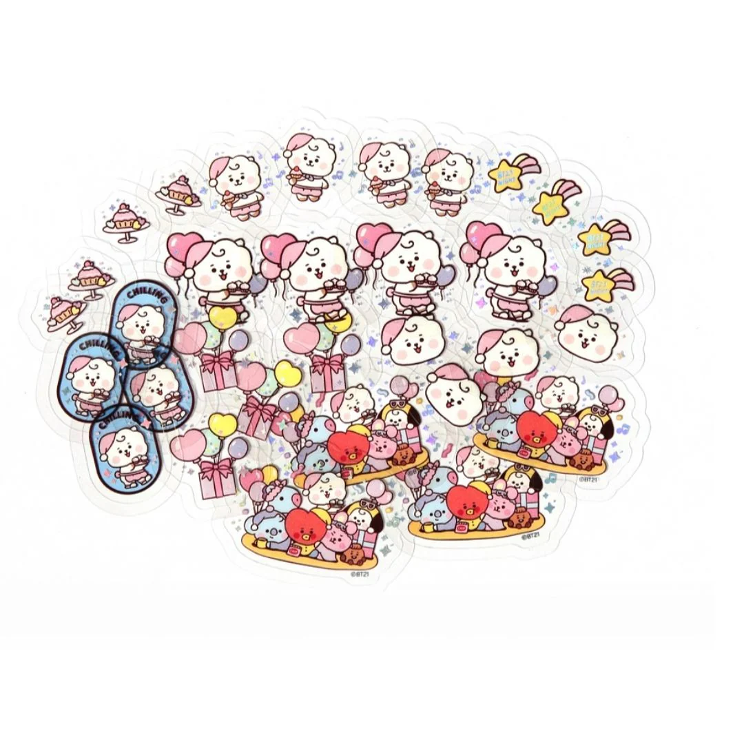 BT21 FLAKE Sticker Pack Party - Image 8