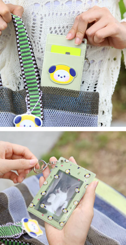 BT21 MININI LEATHER PATCH CARD HOLDER - Image 10