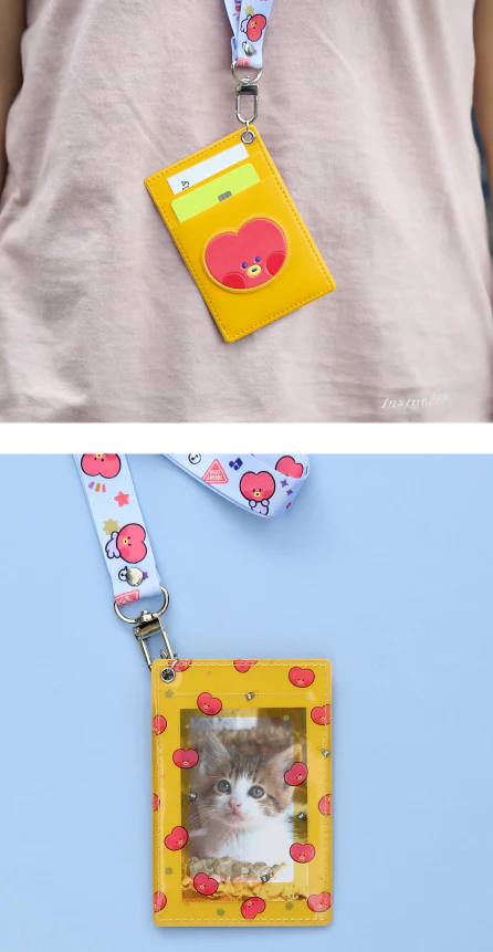 BT21 MININI LEATHER PATCH CARD HOLDER - Image 12