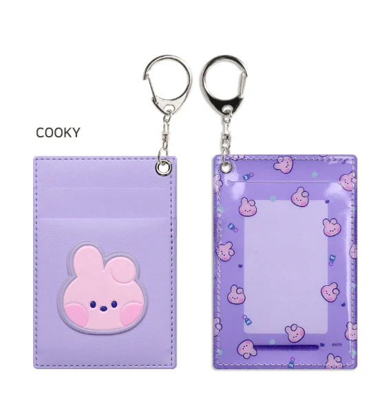 BT21 MININI LEATHER PATCH CARD HOLDER - Image 4