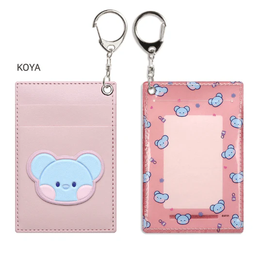 BT21 MININI LEATHER PATCH CARD HOLDER - Image 5
