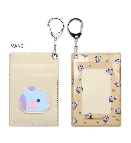 BT21 MININI LEATHER PATCH CARD HOLDER - Image 6