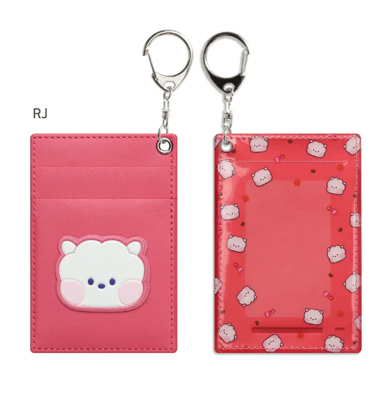 BT21 MININI LEATHER PATCH CARD HOLDER - Image 7