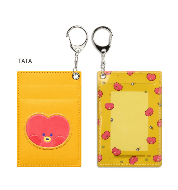 BT21 MININI LEATHER PATCH CARD HOLDER - Image 9