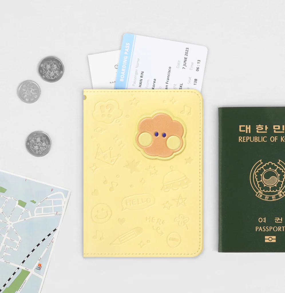 BT21 MININI LEATHER PATCH PASSPORT COVER - Image 11