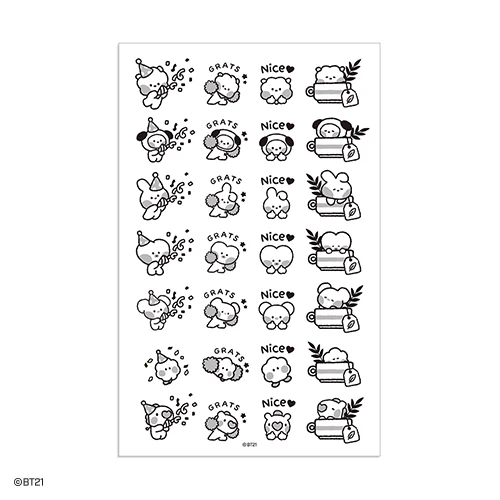 BT21 Minini TATOO Sticker - Image 11