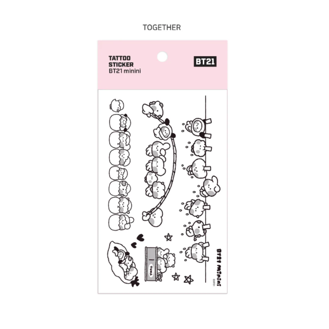 BT21 Minini TATOO Sticker - Image 12