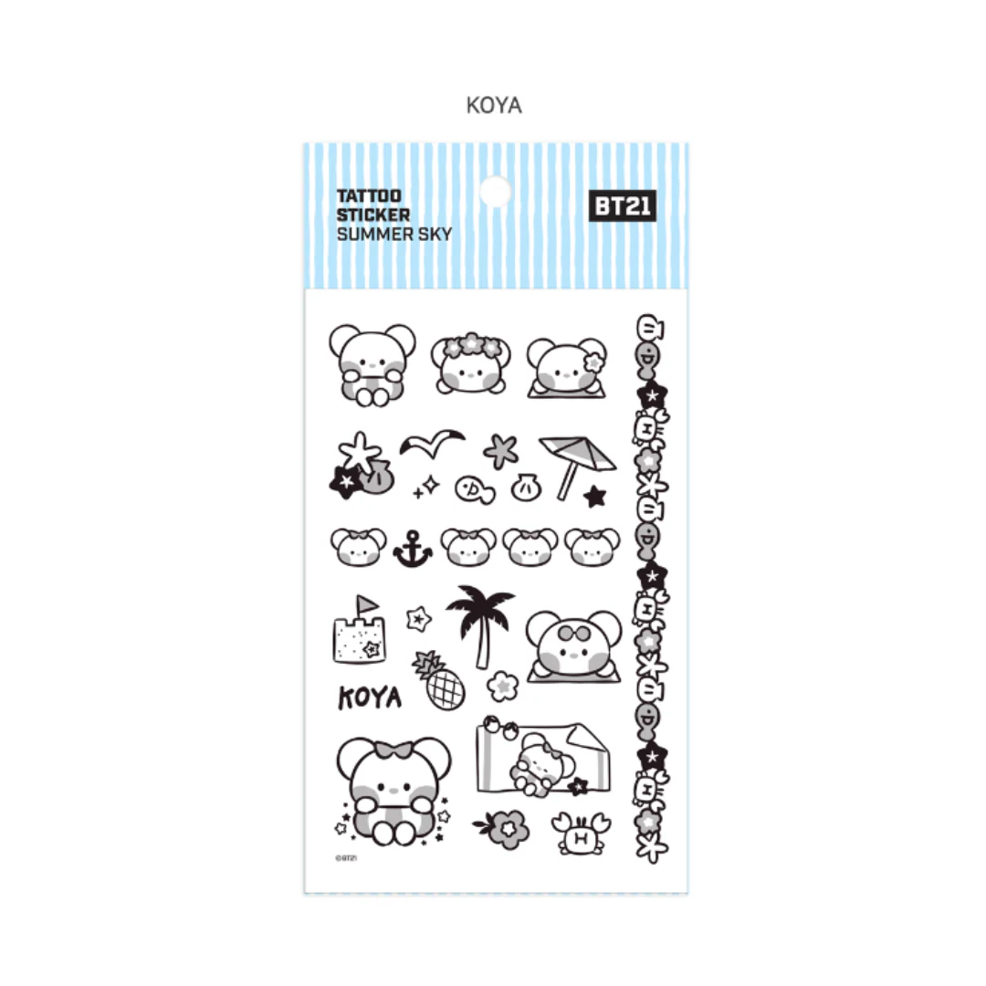 BT21 Minini TATOO Sticker - Image 15