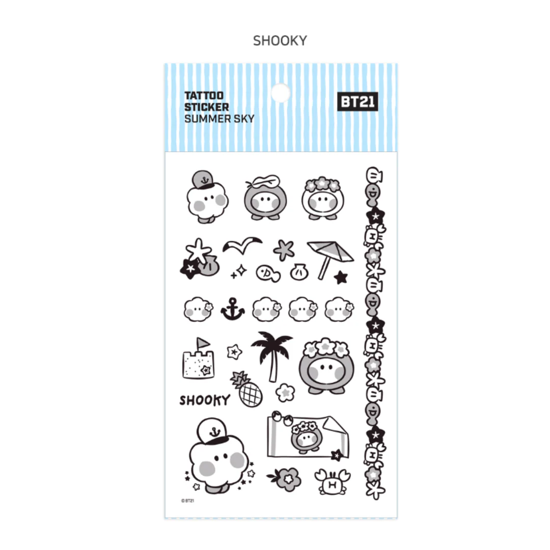 BT21 Minini TATOO Sticker - Image 17
