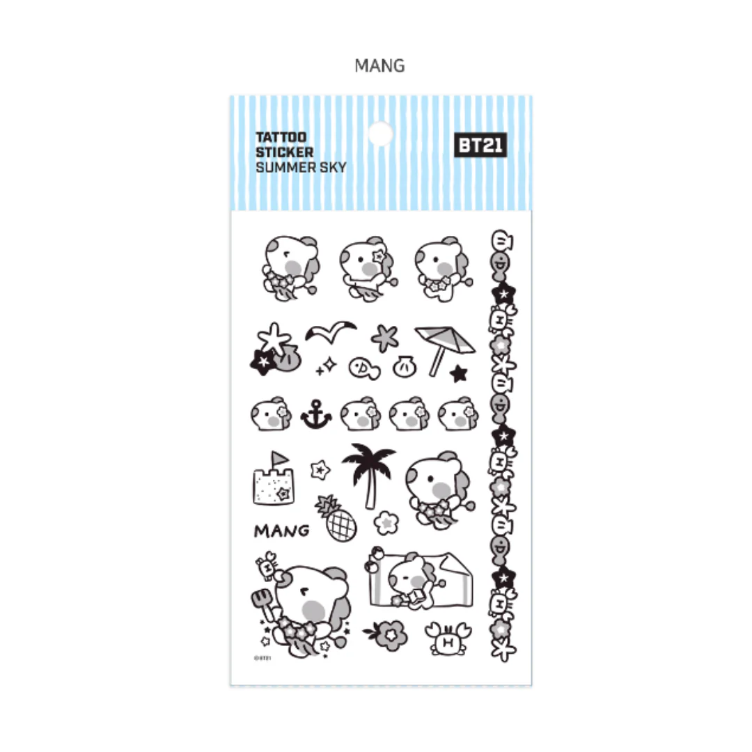 BT21 Minini TATOO Sticker - Image 18