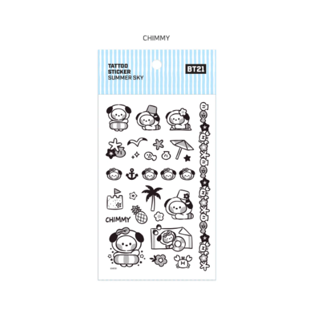 BT21 Minini TATOO Sticker - Image 19
