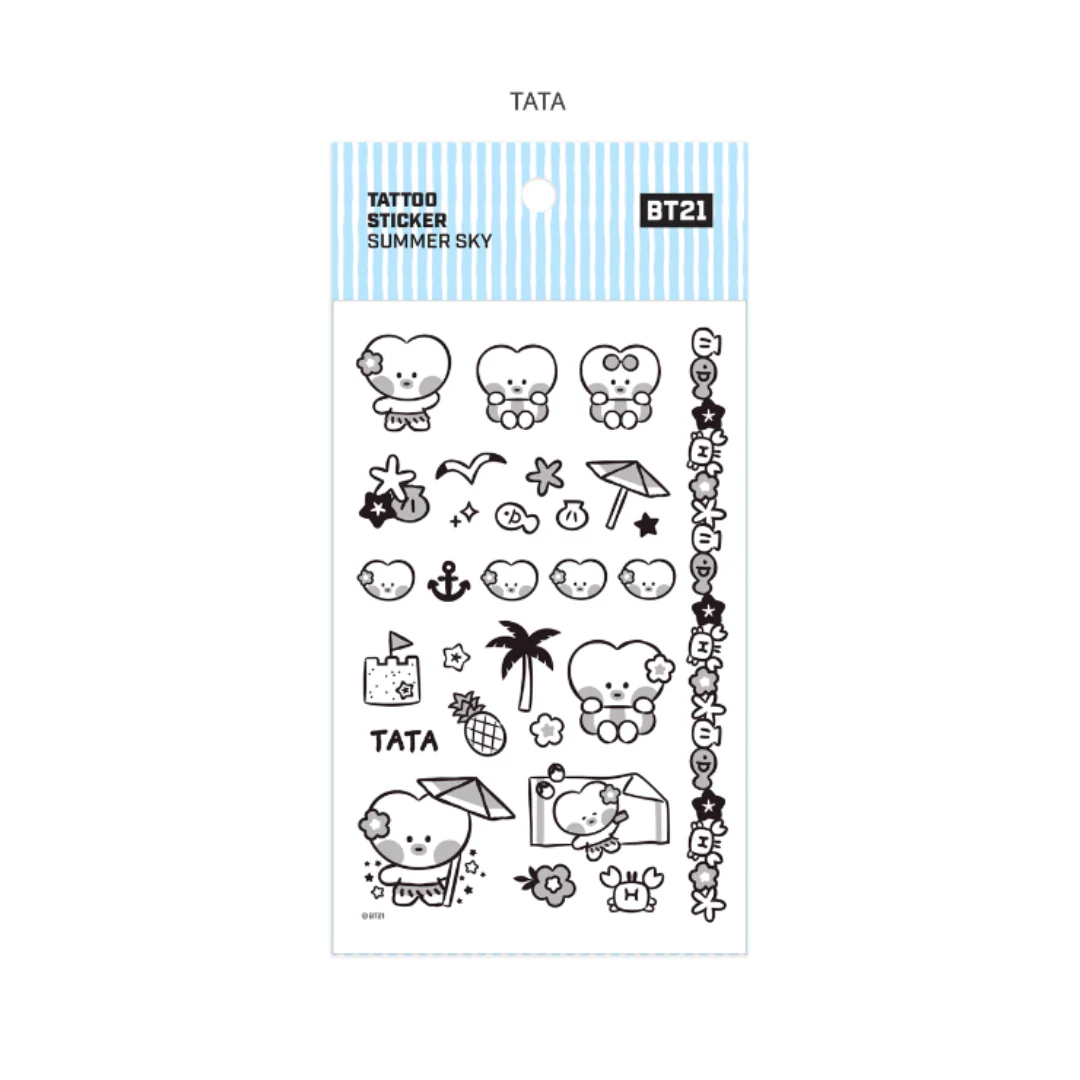 BT21 Minini TATOO Sticker - Image 20