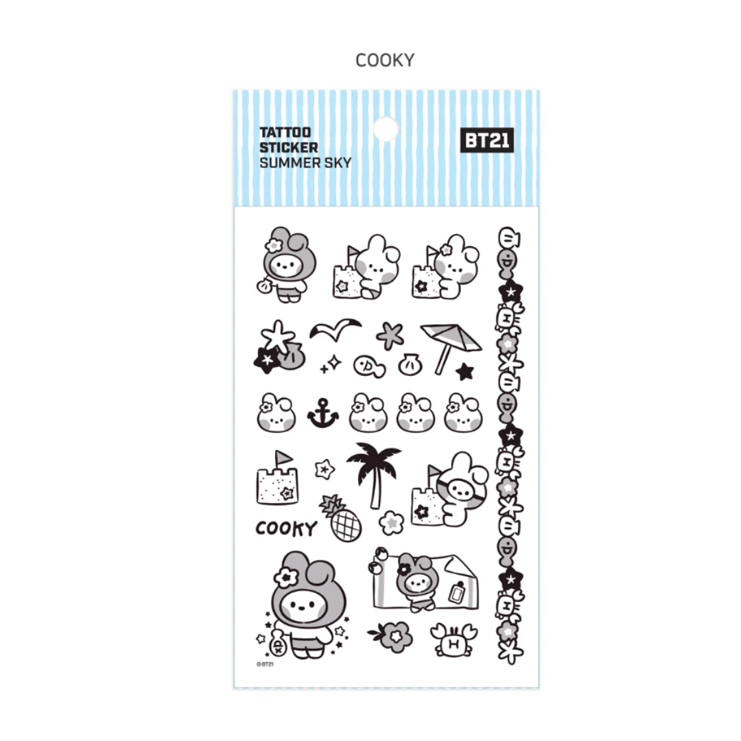 BT21 Minini TATOO Sticker - Image 21