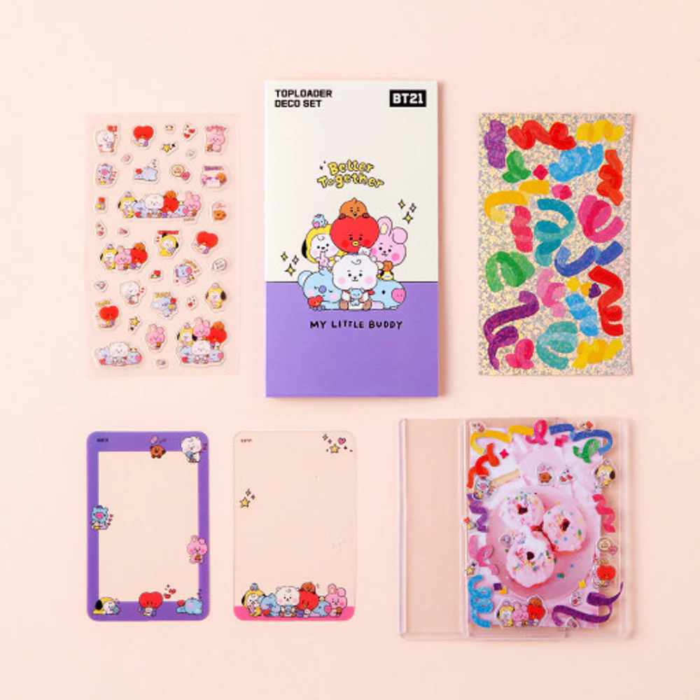 BT21 MY LITTEL BUDDY TOPLOADER DECO SET