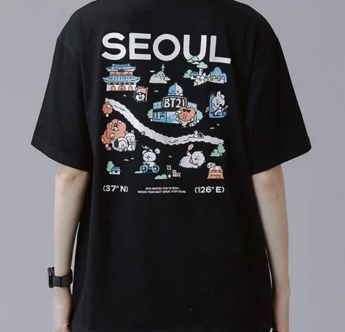 BT21 - SEOUL EDITION SHORTSLEEVE T-SHIRT VER1 BLACK