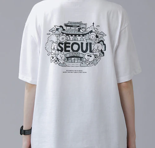BT21 - SEOUL EDITION SHORTSLEEVE T-SHIRT VER2 WHITE