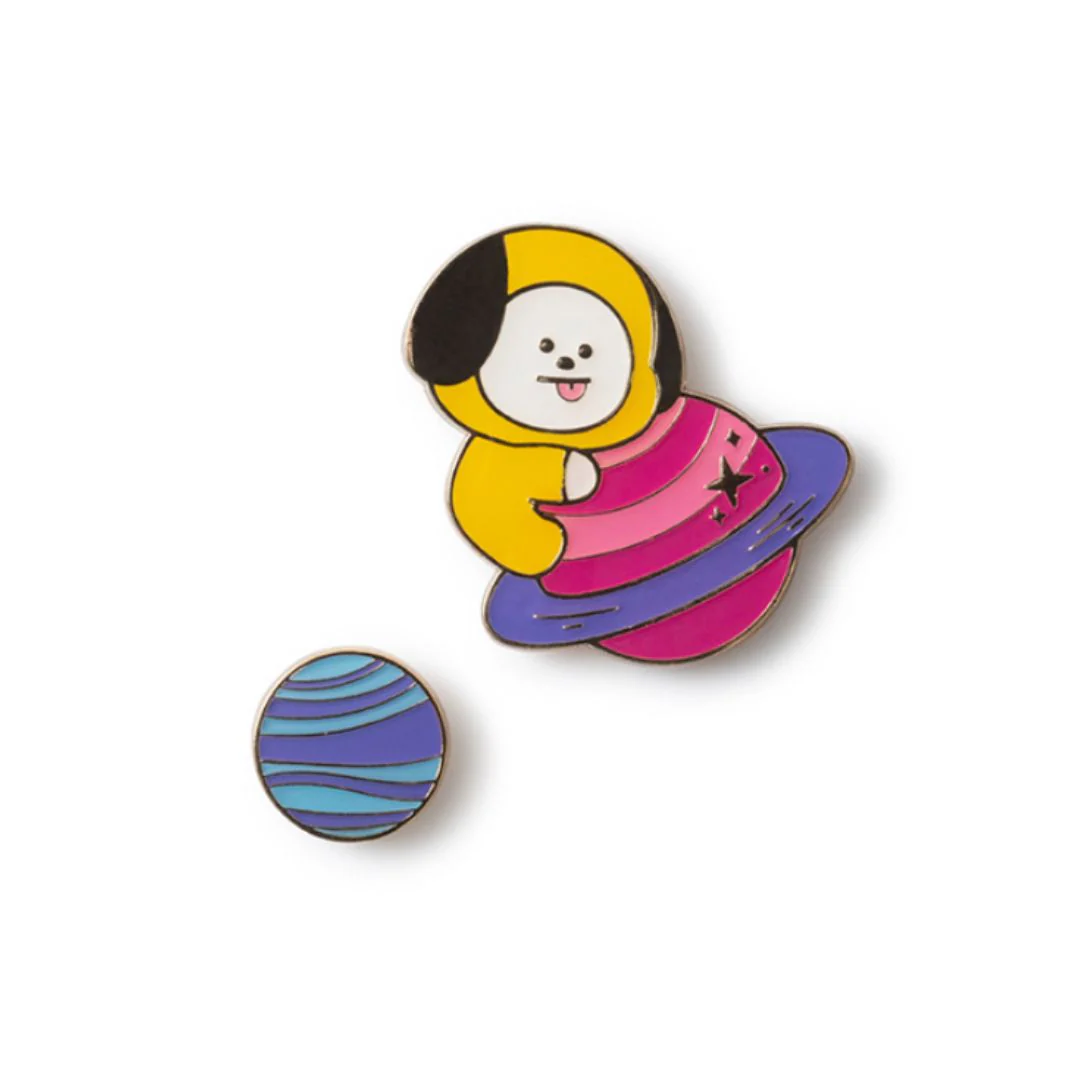BT21 SPACE WAPPEN METAL BADGE - Image 7