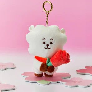 BT21 Spring Days Mini Plush Keyring - Image 3