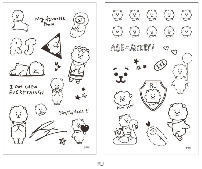 BT21 TATTOO STICKER - Image 13