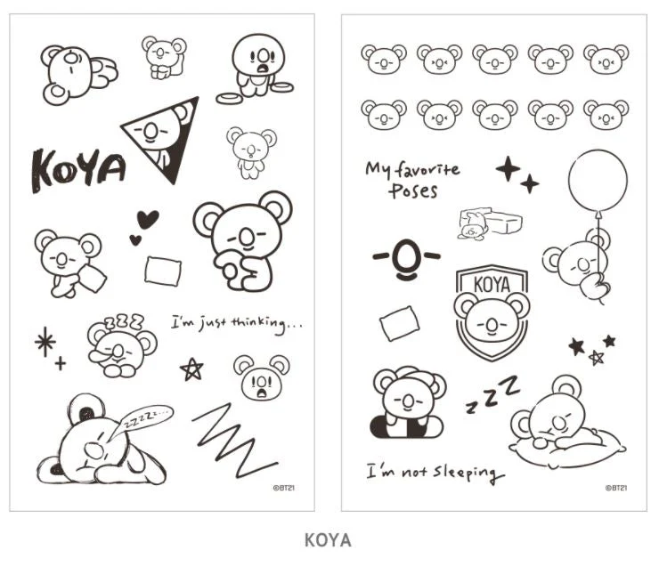 BT21 TATTOO STICKER - Image 6